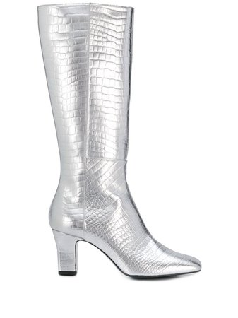 Les Petits Joueurs Metallic Pointed Boots - Farfetch
