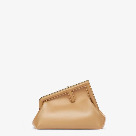 FENDI BEIGE Beige leather bag - FENDI FIRST SMALL | Fendi | ShopLook