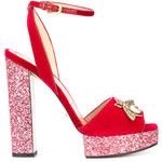 red pink sparkling gucci shoes