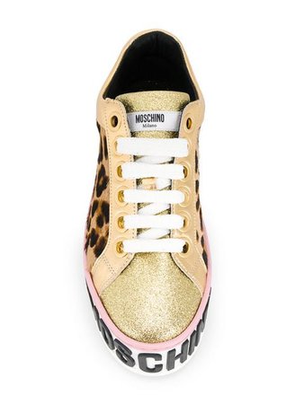 Moschino Sneakers Con Stampa Leopardata - Farfetch