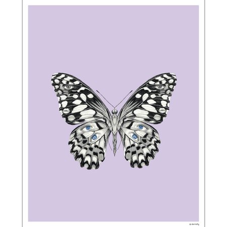 Purple Butterfly Print – Dormify