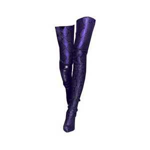 Purple Knee High Boots