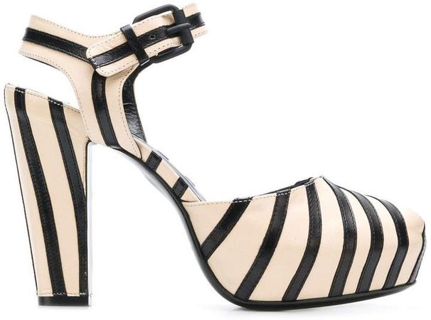 striped sandals