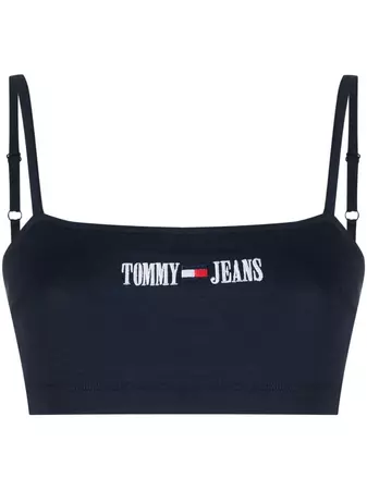 Tommy Jeans logo-embroidery Cropped Tank Top - Farfetch