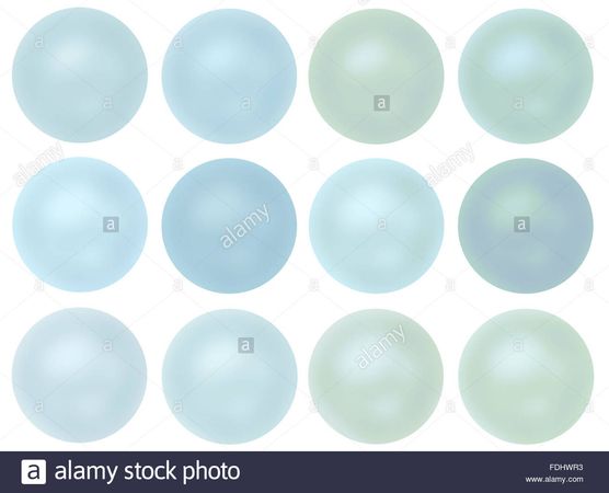Set of Round Blue Pearl Buttons Isolated on white background Stock Photo: 94435799 - Alamy