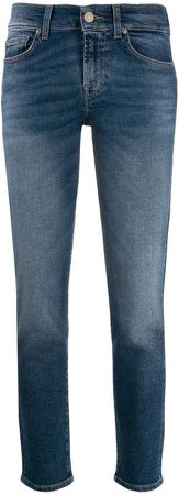 low rise straight-leg jeans
