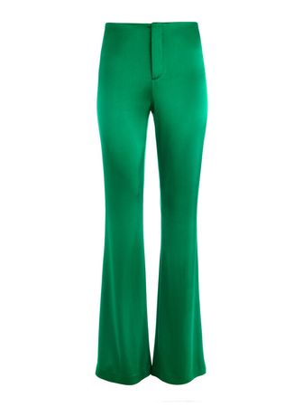 Teeny Fit Flare Bootcut Pant In Emerald | Alice And Olivia