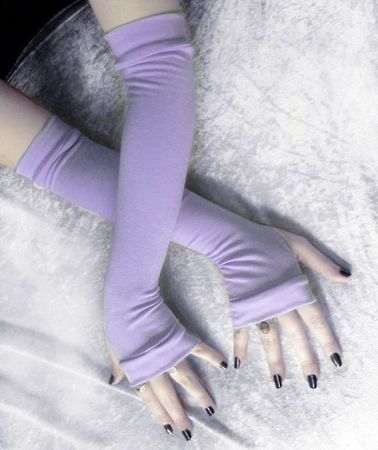 pastel purple gloves