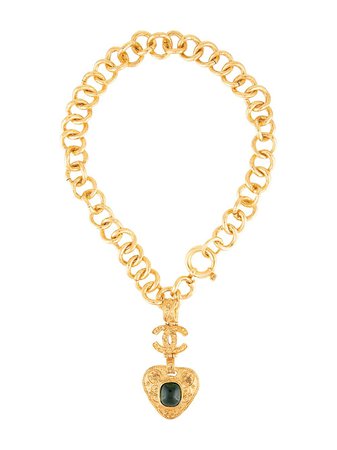 Chanel Vintage Triangle Gripoix Necklace - Farfetch