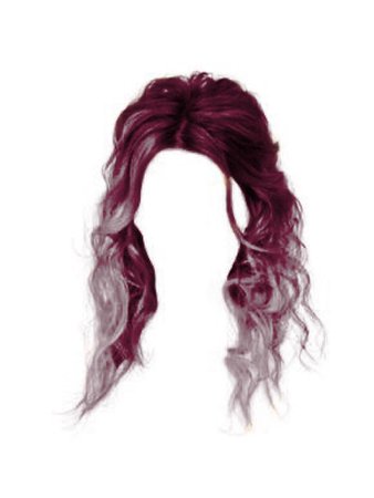 Purple Silver Ombré Hair PNG