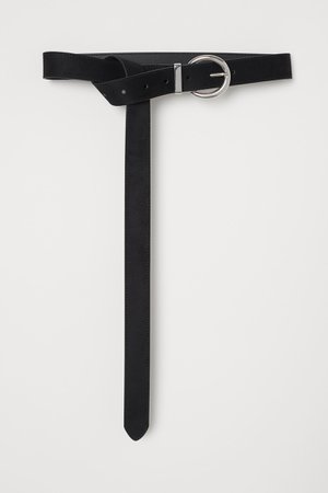 Long waist belt - Black/Silver-coloured - Ladies | H&M GB