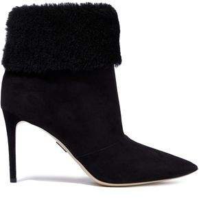 Banner 85 Shearling-paneled Suede Ankle Boots
