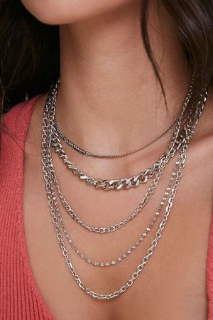 Layered Chain Necklace Set