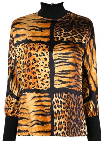 Christian Dior leopard print top