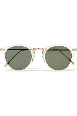 Illesteva | Portofino round-frame acetate and gold-tone sunglasses | NET-A-PORTER.COM