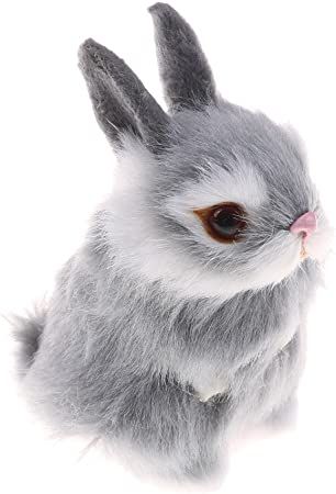 Amazon.com: Mini Realistic Cute Plush Rabbits Fur Lifelike Animal Easter Bunny Simulation Toy Model Gift Miniatures Decorations (Rabbit Plush Toys) : Toys & Games