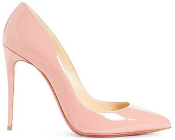 Christian Louboutin — Pigalle Follies 100 Marshmallow Pink Patent Leather