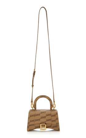 Hourglass Xs Canvas Top Handle Bag By Balenciaga | Moda Operandi