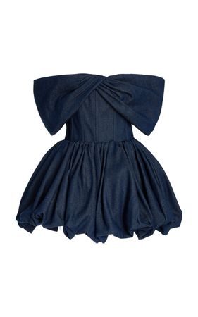 Pippa Strapless Poplin Mini Dress By Brandon Maxwell | Moda Operandi