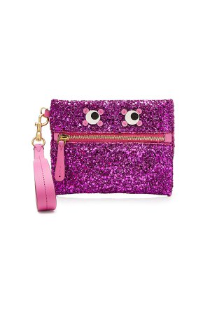 Circulus Eyes Small Glitter Leather Pouch Gr. One Size