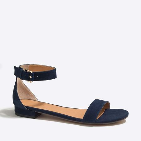 Hadley suede ankle-strap sandals
