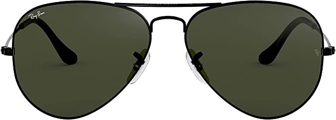 Amazon.com: Ray-Ban RB3025 Classic Pilot Sunglasses, Black/G-15 Green, 58 mm : Ray Ban: Clothing, Shoes & Jewelry