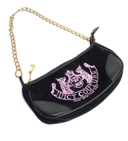 y2k black juicy couture handbag