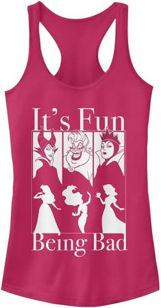 Amazon.com: Disney Women's It's Fun Being Bad Ideal Racerback Graphic Tank Top : Clothing, Shoes & Jewelry