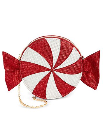Celebrate Shop Women's Christmas Peppermint Crossbody Handbag Red: Handbags: Amazon.com