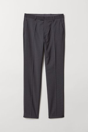 Suit Pants Slim fit - Dark gray melange - | H&M CA