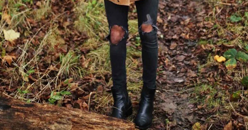 ripped jeans bloody knees - Google Search