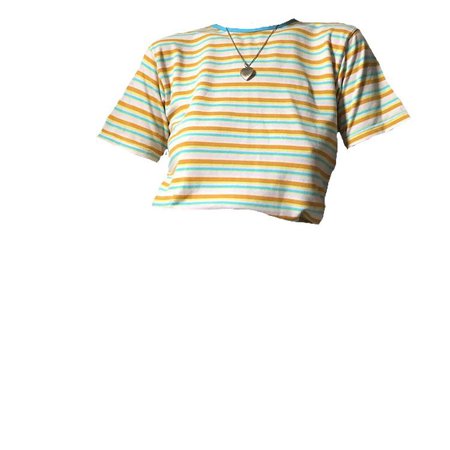 yellow/white/blue stripe shirt