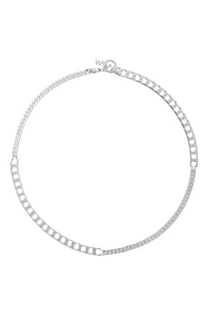 wwwwillshott-silver-square-curb-chain-necklace