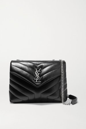 Loulou Small Quilted Leather Shoulder Bag - Black