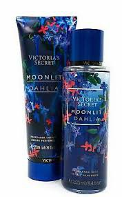 Victoria's Secret Dark Blue Multi Moonlit Dahlia Mist & Lotion Set Fragrance - Pesquisa Google