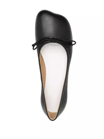MM6 Maison Margiela 30mm Leather Ballerina Shoes - Farfetch