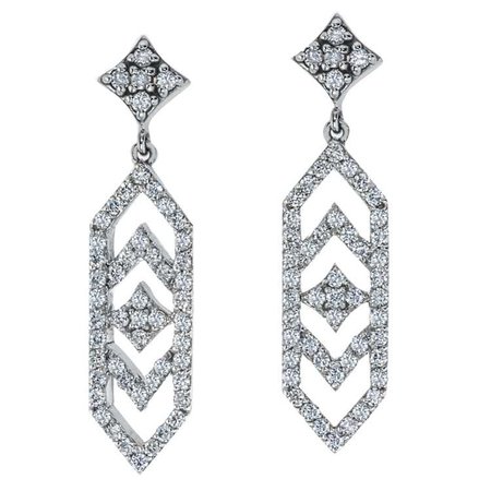 Gianna Dangle Earrings with Diamonds - GiGi Ferranti Jewelry