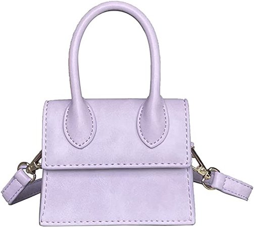 Cute Purse Mini Crossbody Bags for Women Girls Top Handle Clutch Handbag (light purple): Handbags: Amazon.com