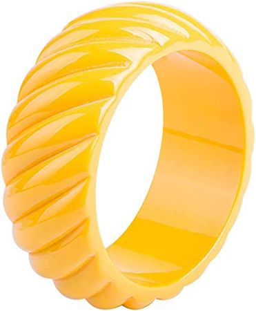 Amazon.com: JSEA Y-Womens Big Bangle Multicolor Resin Waves Wide Bangle Candy Color Bracelet: Clothing, Shoes & Jewelry