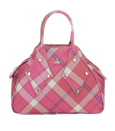 Pink plaid bag