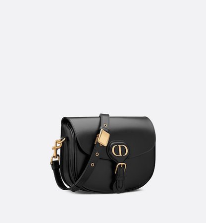 Medium Dior Bobby Bag Black Box Calfskin | DIOR