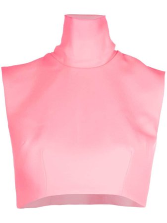 Alex Perry High Neck Cropped Top - Farfetch