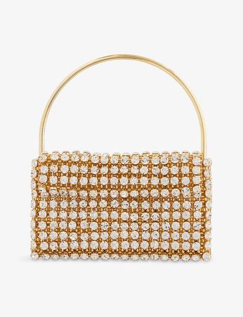 VANINA - Les Nuances gold-pleated brass top-handle bag | Selfridges.com