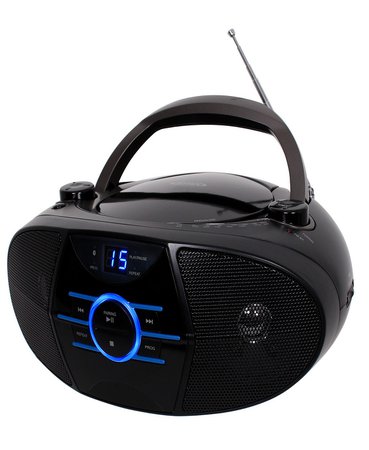 Jensen Portable Stereo Compact Disc Player with AM-FM Stereo Radio and Bluetooth