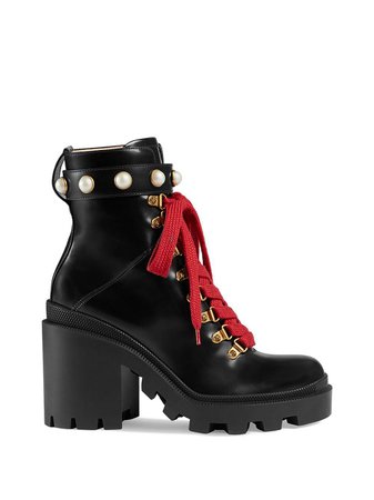 Gucci Leather Ankle Boot - Farfetch