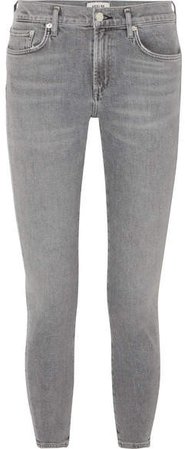 AGOLDE - Toni Mid-rise Straight-leg Jeans - Gray
