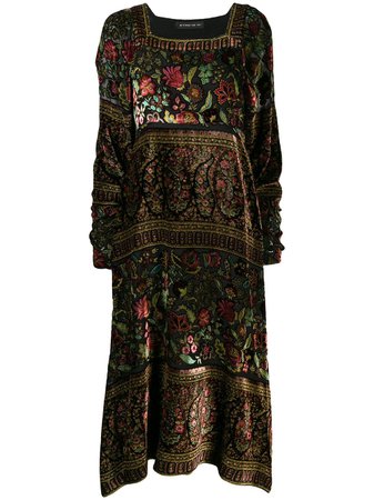 Etro floral paisley embroidered midi dress $3,600 - Buy Online - Mobile Friendly, Fast Delivery, Price