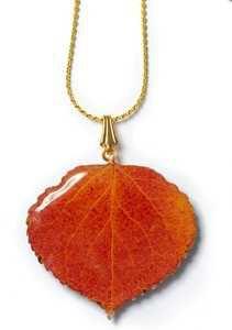 orange leaf necklace - Google Search