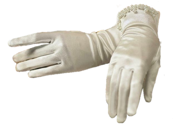 Elegant Satin Short Gloves