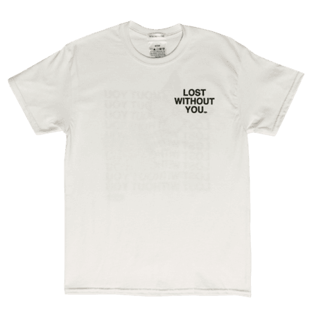 Lost Without You Tee in White – Petals and Peacocks